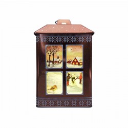 Κουτί μεταλλικό "φανάρι" 13Χ13Χ20εκ JK Home Decor 001.250