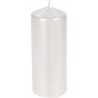 Κερί παραφίνης λευκό περλέ κολώνα Φ7Χ18 εκ JK Home Decoration 653506-1