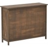 Μπουφές ξύλινος καρυδί/λευκό αντικέ 90x30x70cm INART 3-50-264-0062