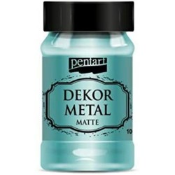 Χρώμα κιμωλίας μεταλλικό  Pentart 100 ml τυρκουάζ  - 35203
