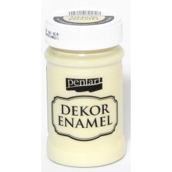 Χρώμα Decor Enamel 100 ml Ivory για εφέ σμάλτου/εμαγιέ Pentart 34121