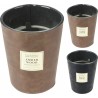 Κερί αρωματικό(black tabac) σε γυάλινο βάζο 11.5x9x14εκ JK Home Decoration 999932-2