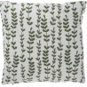 Μαξιλάρι βαμβακερό πράσινο/άσπρο με γέμισμα σχέδιο "leaf" 45Χ45εκ JK Home Decoration 168144B