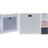 Ζυγαριά μπάνιου ψηφιακή LCD γυάλινη ασημί ματ 28Χ28 150 kg JK Home Decoration 393545S