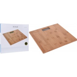 Ζυγαριά μπάνιου ψηφιακή LCD bamboo 30Χ30 180 kg JK Home Decoration 943801