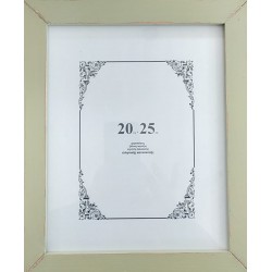 Κορνίζα ξύλινη plain slim πράσινη λαδί 20X25CM Korres Craft 251-104-26