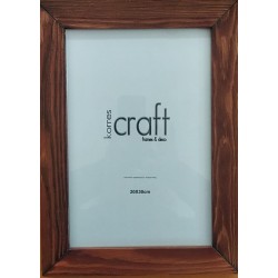 Κορνίζα ξύλινη καφέ καρυδί 20X30 εκ Korres Craft 250-105-04