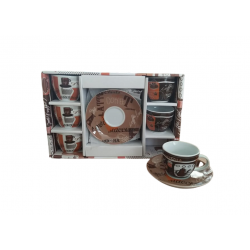 Φλυτζάνια espresso σετ 6 πορσελάνης Moca SP Tableware 19010B
