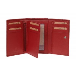 Πορτοφόλι γυναικείο δερμάτινο κόκκινο LAVOR 3677
