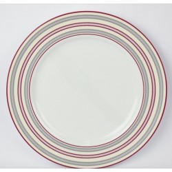 Σερβίτσιο Φαγητού πορσελάνης 20τμχ γκρι/κόκκινο/λευκό Alberto Rossini 1566
