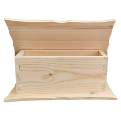 Ξύλινο κουτί για decoupage 25×12×10εκ 380058