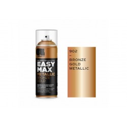 Σπρέι βαφής EASY MAX METALLIC Ακρυλικό με Σατινέ Εφέ Bronze Gold 400ml COSMOS LAC 902