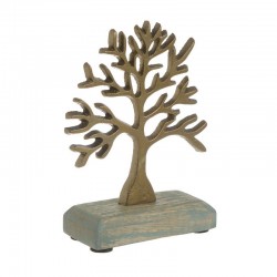 Δέντρο μεταλ/ξύλο χρυσό/natural 13χ5χ16εκ INART 3-70-357-0098