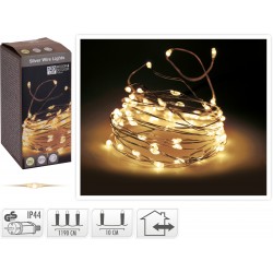 Λαμπάκια σύρμα 120 led με θερμό φωτισμό 12m JK Home Decoration 306712