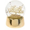 Χιονόμπαλα χριστουγεννιάτικη resin/γυαλί "MERRY CHRISTMAS" 10x10x13εκ JK Home Decoration 884955a