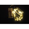 20 Λαμπάκια led αστεράκι χρυσό μπαταρίας θερμό φως - JK Home Decoration 643022-2
