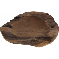 Μπωλ ξύλινο TEAK 42Χ9εκ ύψος JK Home Decoration 996924