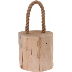 Στοπ πόρτας (door stop) κορμός με σχοινί 15x15x27εκ JK Home Decoration 028700