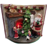Βιβλίο polyresin με χριστουγεννιάτικη παράσταση με φως 29X20X23 εκ JK Home Decoration 804256b