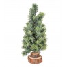 Δεντράκι χριστουγεννιάτικο μινι πράσινο με βάση κορμό 30εκ JK Home Decoration 295047-1