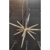 Στολίδι αστέρι χρυσό/μαύρο με γκλίτερ 12εκ JK Home decoration 852806