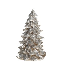 Δέντρο χριστουγεννιάτικο polyresin διακοσμητικό χρυσό αντικέ με γκλιτερ 13x22εκ ESPIEL SKA107