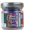 Glitter σκόνη σε βαζάκι VIOLET 20gr Maxi Decor 008034