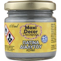 Πατίνα διαλύτου ασημί 100 ml Maxi Decor 430000644