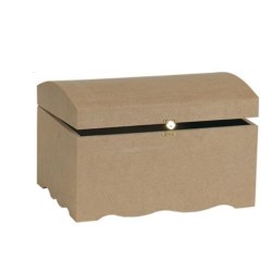 Κουτί-μπαούλο ξύλινο mdf 38x25x21εκ SA411