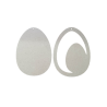 Αβγό διπλό κρεμαστό με αβγό MDF 16Χ21εκ Χτύπα Ξύλο 3-04-1621-260