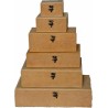 Κουτί ξύλινο MDF με κούμπωμα για decoupage 16x16x8εκ KOUT040