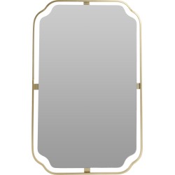 Καθρέφτης με μεταλλικό χρυσό πλαίσιο 28x45εκ JK Home Decoration 117234