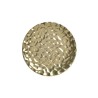 Πιατέλα στρογγυλή κεραμική χρυσή 32εκ Inart 3-70-498-0050