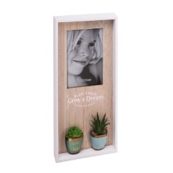 Κορνίζα ξύλινη με κακτάκια 20X40ΕΚ JK Home Decoration 965278-1