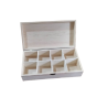 Κουτί ξύλινο MDF με θήκες για decoupage 29x14,5x7,5εκ 119860