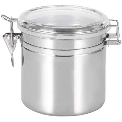 Βάζο καφέ με αεροστεγές καπάκι 600ml 4125