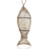 Ψάρι διακοσμητικό κρεμαστό ξύλινο rustic 12x31εκ JK Home Decoration 994384