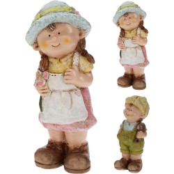 JK Home Décor - Αγόρι/Κορίτσι Διακοσμητικό κεραμικό 17εκ 2 Σχέδια 172028 (1 τμχ)