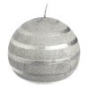 JK Home Décor - Κερί Μπάλα Ασημί cm 10 11562