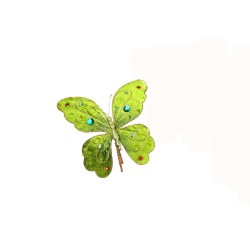 JK Home Décor - Πεταλουδα Διακοσμητική Πρασινη