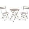 JK Home Décor - Bistro Τραπέζι 60x60x71cm και 2 καρέκλες 41x45x81cm S/3 120432