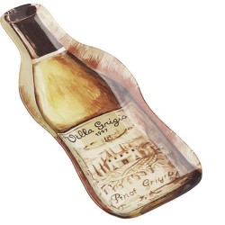 JK Home Décor - Πιατελα Γυάλινη Σε Σχήμα Μπουκάλιου 32x14cm 44735