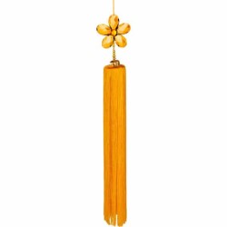JK Home Décor - Φούντα Ακρυλικη Πορτοκαλί 107cm 41055