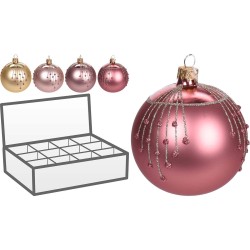 JK Home Décor - Mπάλα Χριστουγέννων Glitter Drop 10cm