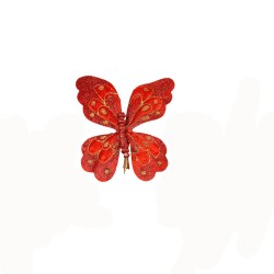 JK Home Décor - Πεταλουδα Διακοσμητική Κόκκινη