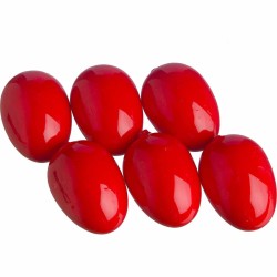 JK Home Décor - Aυγά Διακοσμητικά κόκκινα 7,5εκ Set/6 55334