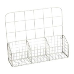 JK Home Décor - Θηκη Μεταλλική Λευκη 53597 