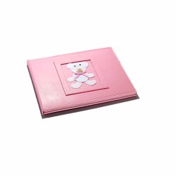 JK Home Décor - Βιβλιο Ευxων Ροζ με Αρκουδάκι 34x26cm