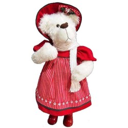 JK Home Décor - Αρκουδάκι Υφασμάτινο με Φόρεμα 65cm 53205