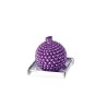 JK Home Décor - Κερί Μπάλα Μωβ με Περλες 10cm 44199